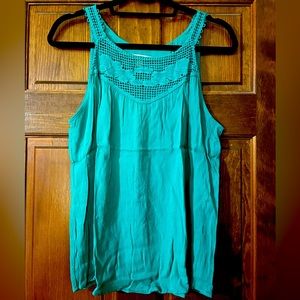 Skies Are Blue Turquoise Tank